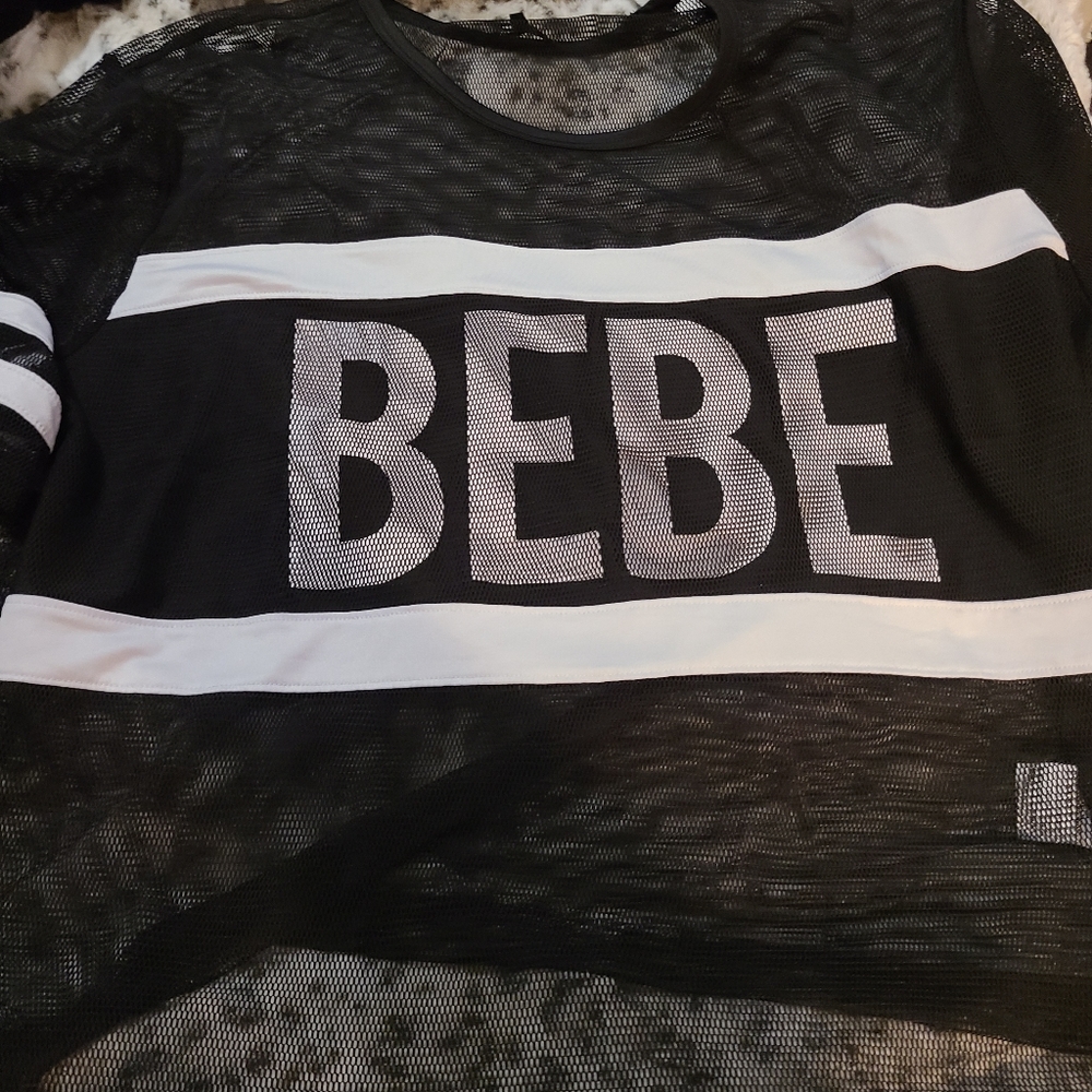 Nwot bebe mesh work out jersey